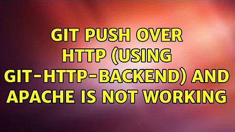 Git push over http (using git-http-backend) and Apache is not working (2 Solutions!!)