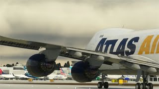 Boeing 747-8F Heavy Takeoff | MSFS 2020