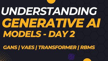 Types of Generative AI models | Day 2 | GANs | VAEs | Transformer | RBMs