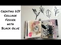 Creating DIY Collage Fodder with Black Glue | Easy Art Journaling Ideas