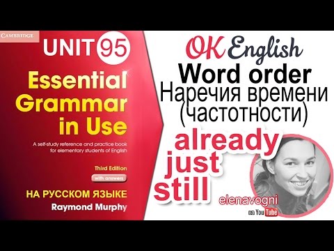 Unit 95 Место наречий STILL YET ALREADY в английском предложении