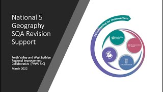 FVWL RIC National 5 Geography SQA Supported Study