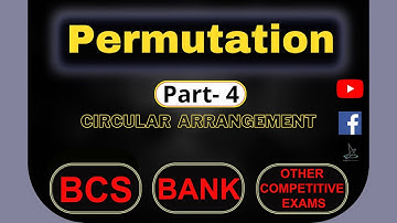 Permutation Part-4 (Circular Arrangement) for Bank BCS or any other competitive exams