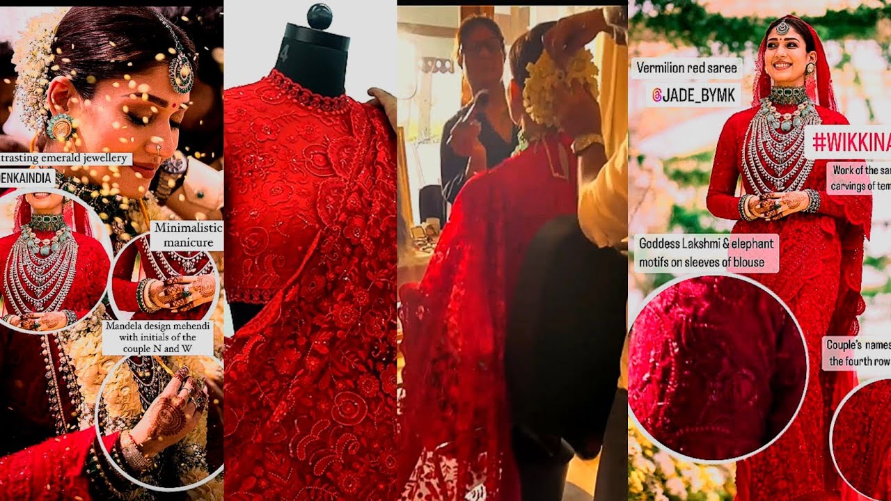 Nayanthara's regal wedding look in red ensemble reminds us of Priyanka  Chopra - India Today