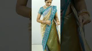 Latest saree draping tutorial for beginners | Simple banarasi silk saree draping step by step | Sari