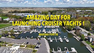 Marina Fortin - An Amazing & Perfect day to launch beautiful boats - Drone view - Bernisa & Friends