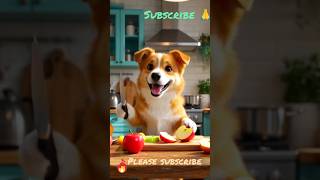 Funny Dog Cutting Fruits | Cute Animal Video #viral #3d