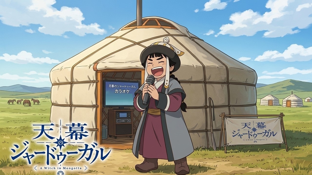 当時のモンゴル語で『天幕のジャードゥーガル』OP Middle Mongolian cover