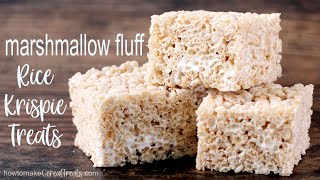 Marshmallow Fluff Rice Krispie Treats Video