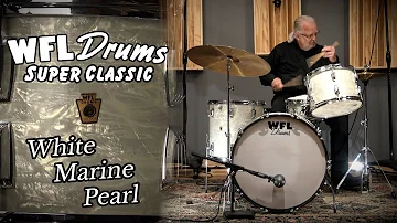 SUPER CLEAN 1957 WFL Drum Kit! - White Marine Pearl