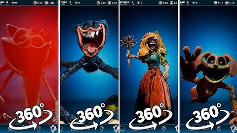 360º VR Poppy Playtime Chapter 3 Characters FNAF AR Workshop Animations