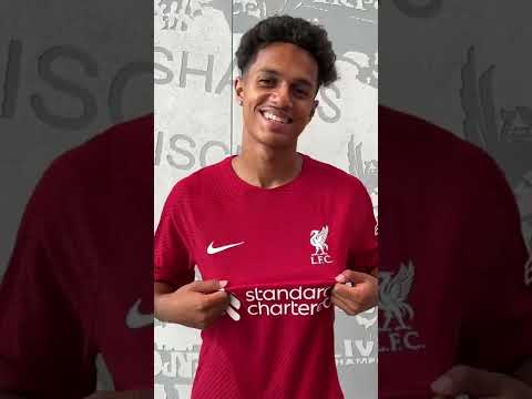 Fabio Carvalho OFFICIALLY unveiled at Liverpool 🔥 #shorts