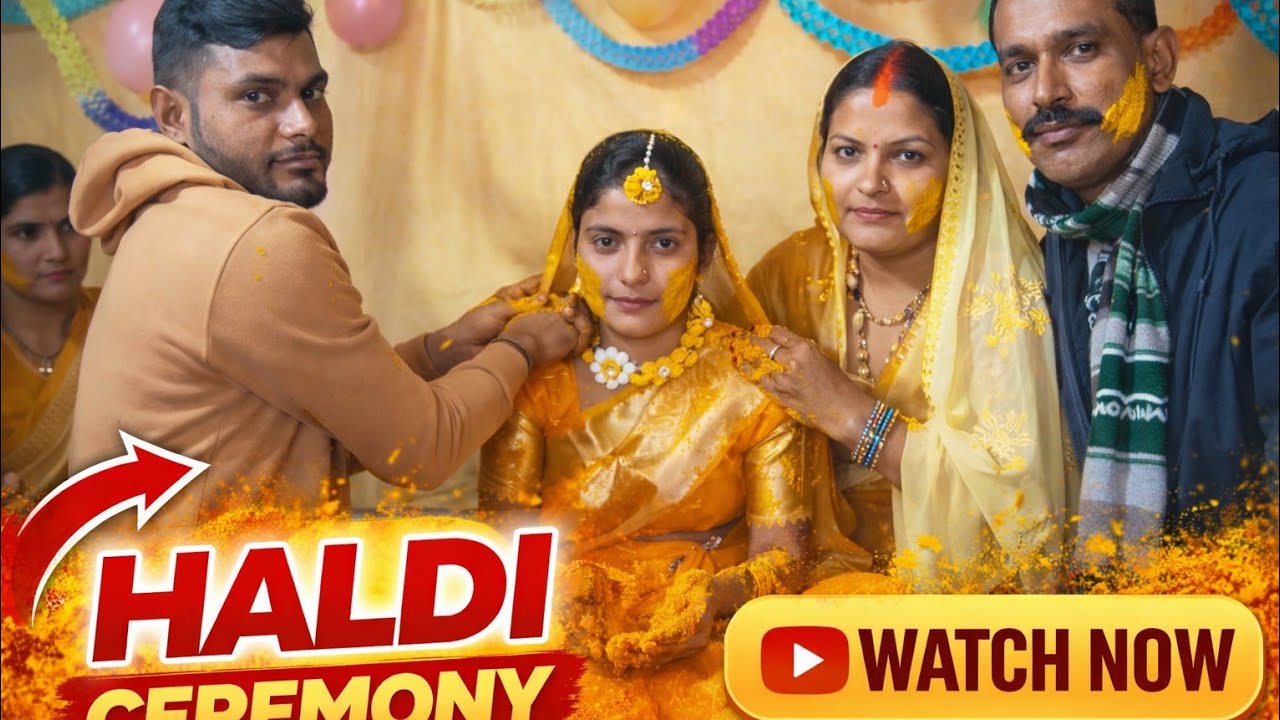 Haldi rasam village shadi haldi rasam pooja haldi ceremony U.P. haldi ...