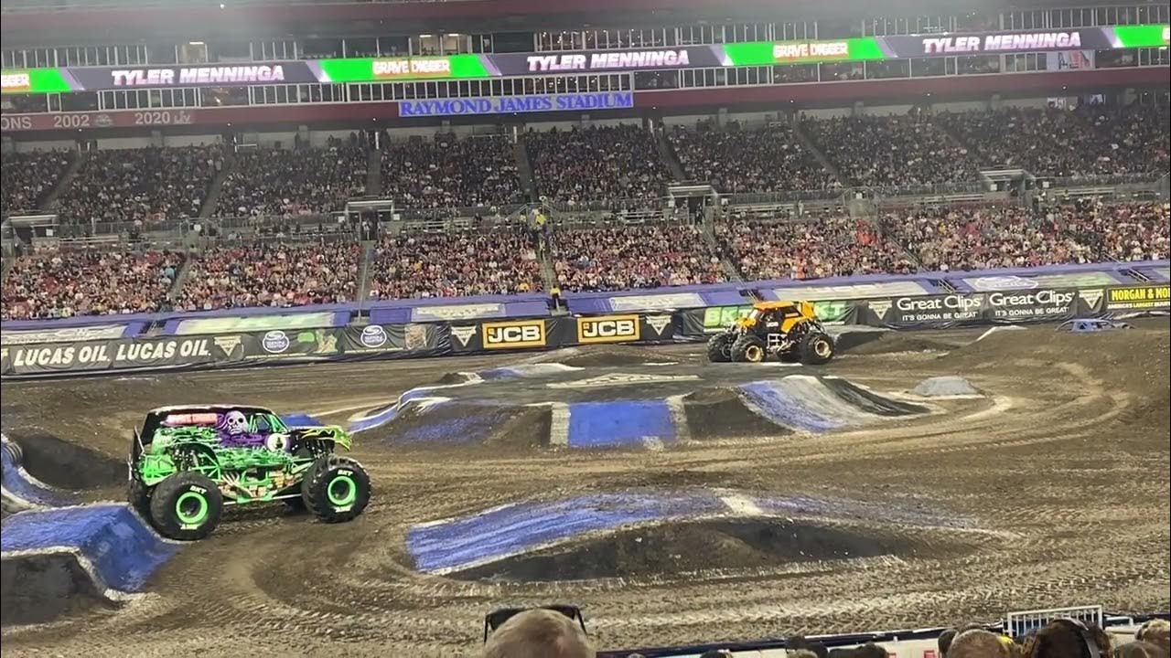 Monster Jam Tampa, FL 2024 Racing Semi Finals Race 1 Show 1