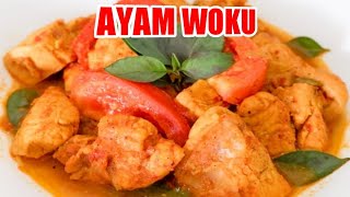 RESEP AYAM WOKU II SPICY BASIL CHICKEN RECIPE 🍗🍗. 