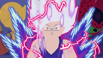 Beast Gohan vs Cell max | stick nodes