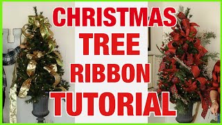🎄 CHRISTMAS 2023 / Four Ways To Add Ribbon To Your Christmas Ttree / Ramon At Home