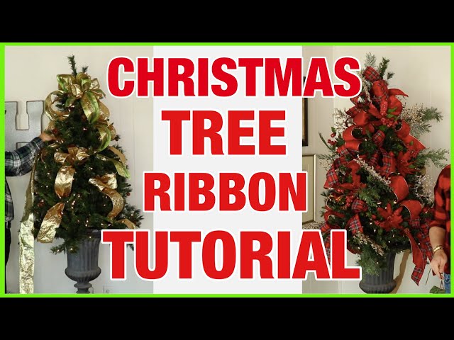 15 Easy Christmas Tree Ribbon Ideas for 2023