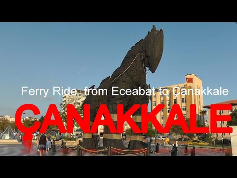 Turkey, Çanakkale - Ferry Ride from Eceabat to Çanakkale (2021) 🇹🇷