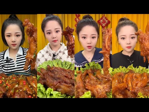 CHINESE MUKBANG SPICY FOOD (BEEF TENDON)@Bingxin666 Mukbang @Xiao Yu Mukbang EATING SHOW