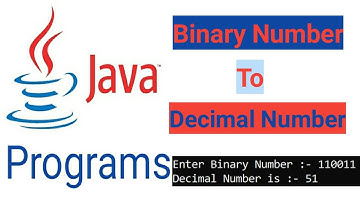 Java program to convert a binary number to decimal number | binary to Decimal in java in Hindi