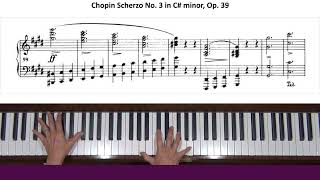 Chopin Scherzo No. 3 in C-sharp minor Op. 39 Piano Tutorial Part 1