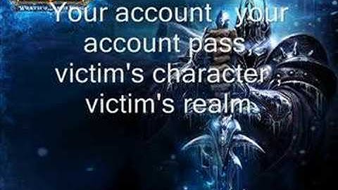 How to hack a wow account the real way