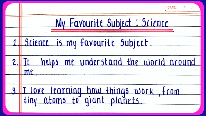 My favourite subject science essay in English | my favourite subject science essay 10 lines