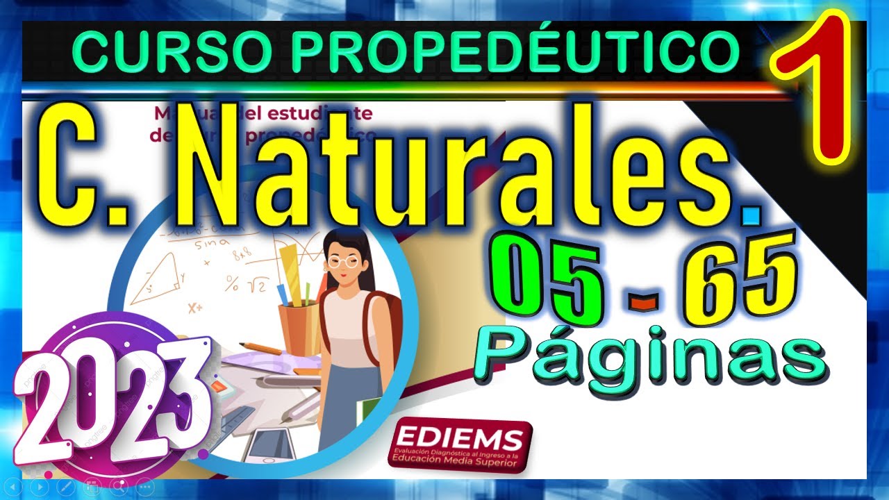 Manual Del Estudiante Curso Propedéutico Contestado 2023 Ciencias Naturales