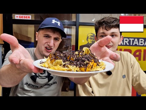 Americans First Time Trying Roti Cane in Indonesia!