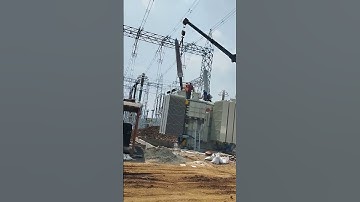 Reactor ⚡💥Bushing erection #125MVAr #electronic # power⚡#Bushing ko kese badhe