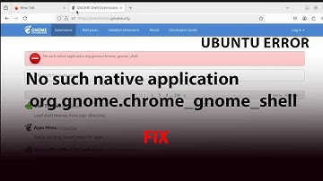 UBUNTU FIX: No such native application org.gnome.chrome_gnome_shell