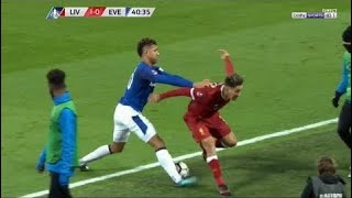 Firmino vs Holgate Amazing Fight During Liverpool vs Everton