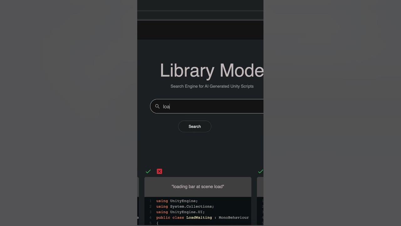 Search AI Generated Unity Scripts for *FREE* at haddock.ai #unity #