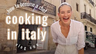 Trading the catwalk for the kitchen // Cooking in Italy vlog 1