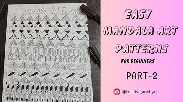 Mandala Art Pattern for Beginners Part -  2 |  Learn Mandala Art Designs | Doodle Pattern