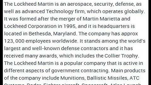 Lockheed Martin Corporation Corporate Office Contact Information