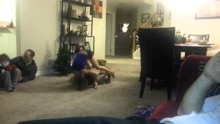 Kenna and Kanya two person somersault