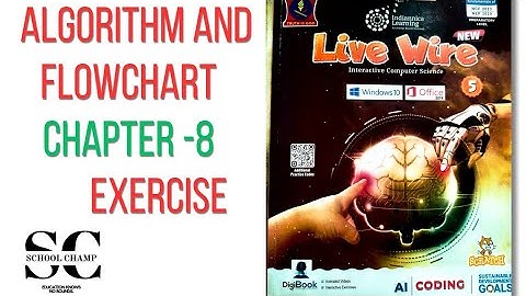 Class 5th computer chapter 8 algorithm and flowchart aps/algorithm and flowchart exercise class 5th 