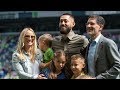 Clint Dempsey is honored at CenturyLink Field following retirement