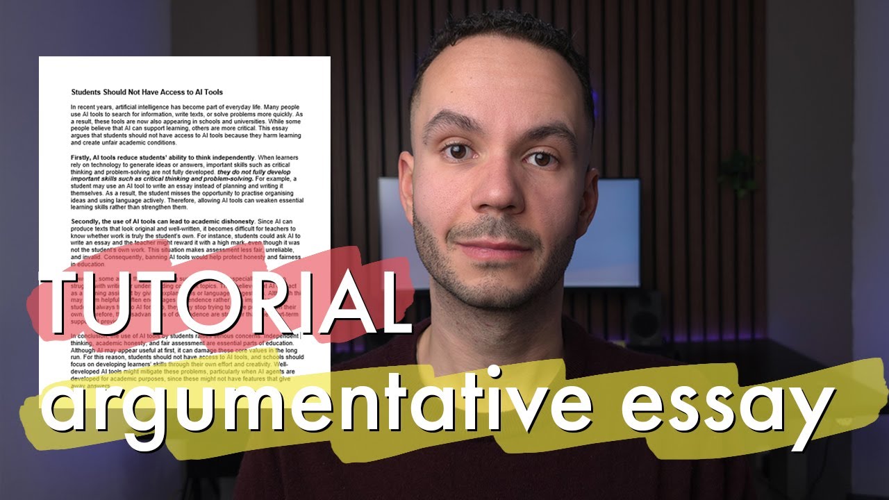Writing Tutorial: How to write an argumentative essay in under 30 ...