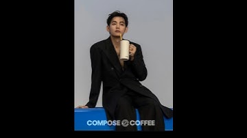 Taehyung Compose Coffee behind the scenes photos ☕️ 💜💜