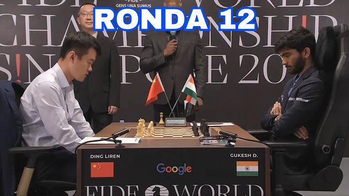 12ª Partida CAMPEONATO DEL MUNDO de la FIDE ♟️​🌍​| Ding Liren vs Gukesh Dommaraju 🚀​🚀