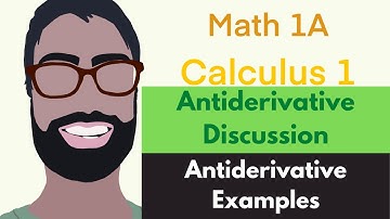 4.9 Antiderivatives | Discussion Video 1 - Antiderivative Examples || Calculus 1