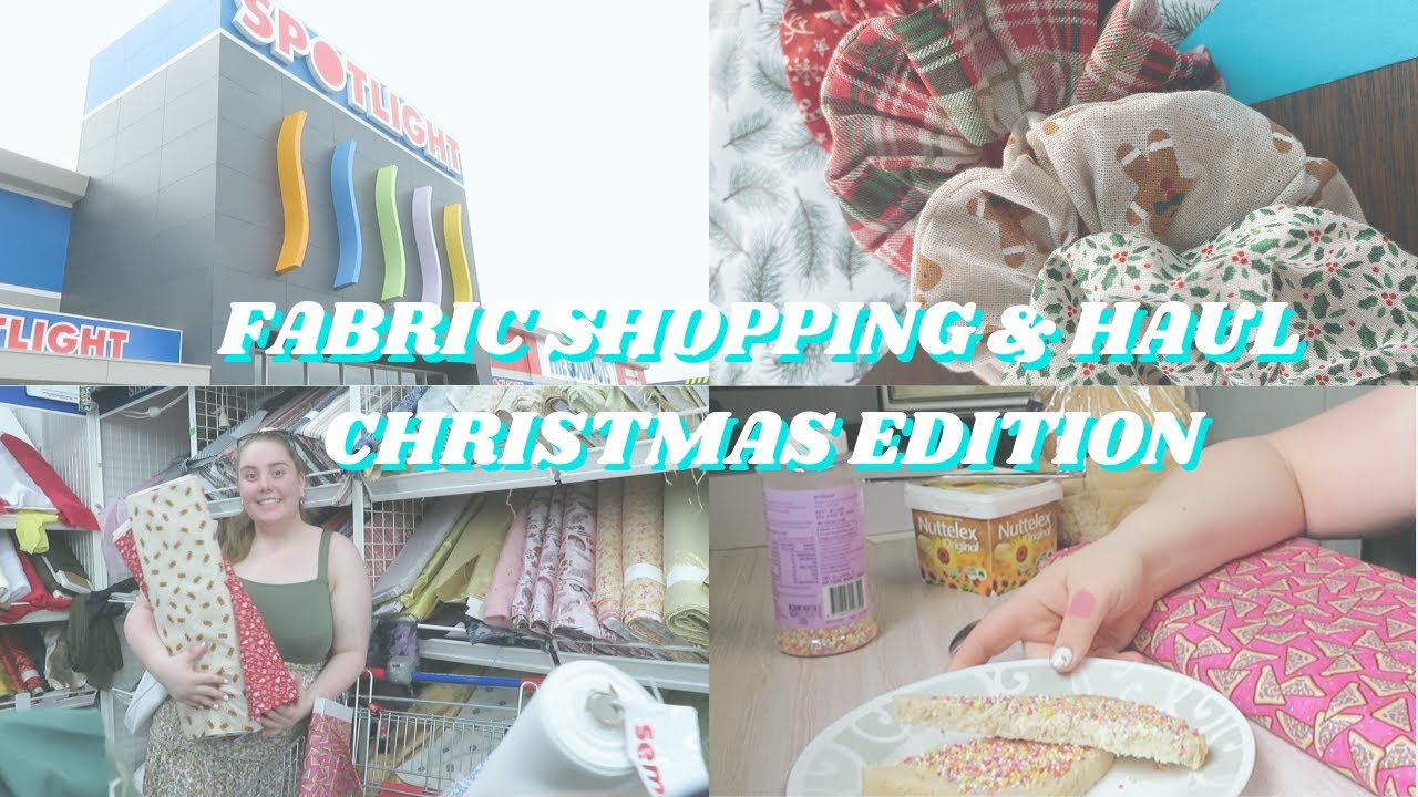 FABRIC SHOPPING & HAUL- my experience using Inventora, christmas fabric shopping & spotlight haul