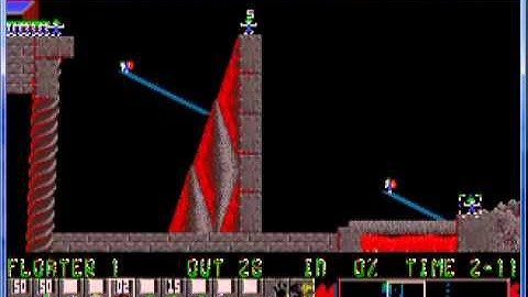 Lemmings 1 Taxing Level 16 Mary Poppins