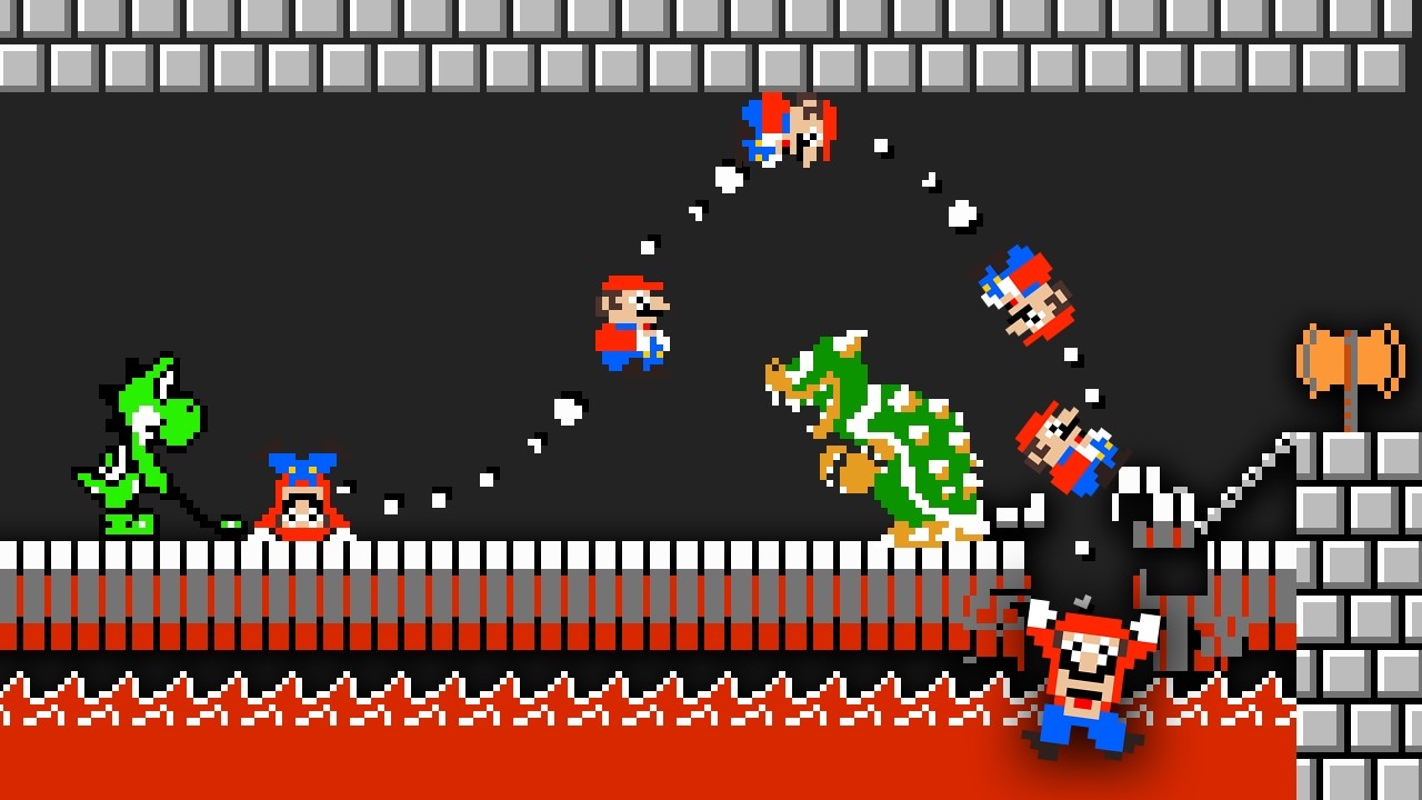 A funny NEW way to play Super Mario Bros?!