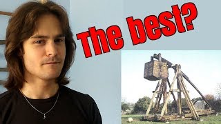 SIEGE EQUIPMENT OF THE MIDDLE AGES!
Where to get swords: https://goo.gl/RffQt3
Where to get HEMA gear: https://goo.gl/YR8dge
Facebook: https://www.facebook.com/snapjellyarmy/
Twitter: https://twitter.com/SnapJellyarmy
Instagram: https://www.instagram.com/snapjelly/
Support the channel: https://www.patreon.com/SnapJelly
Trebuchet source:
http://deremilitari.org/wp-content/uploads/2014/02/chevedden1.pdf
Hey guys, SnapJelly here to give you a little overview of some mediëval (or ancient but still used in the middle ages) siege equipment and engines like the trebuchet, catapult (mangonel, onager) ballista and siege towers.
Angevin B Kevin MacLeod (incompetech.com)
Licensed under Creative Commons: By Attribution 3.0 License
http://creativecommons.org/licenses/by/3.0/ SIEGE EQUIPMENT OF THE MIDDLE AGES!