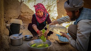 Discover the Authentic Afghan Village Life: Old Lovers Village Style Livers Recipe in a Cave