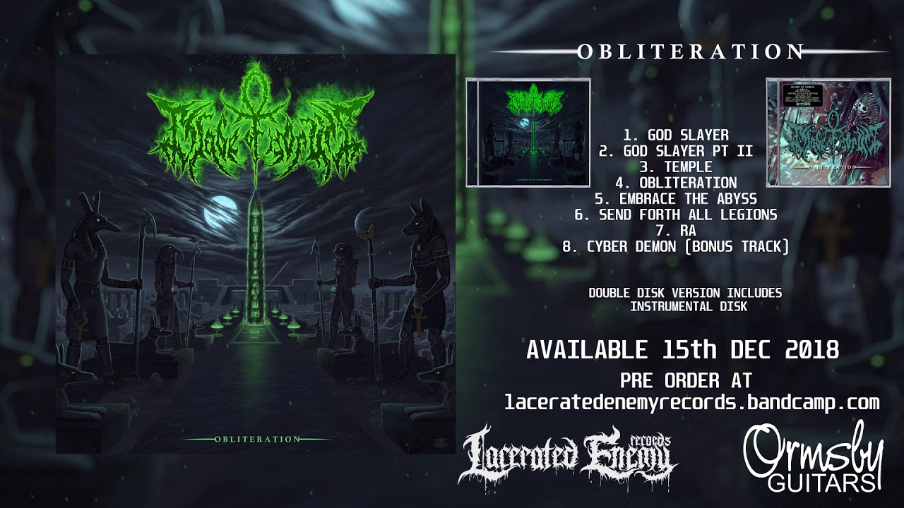 BLADE OF HORUS - Obliteration /2018/ - Lacerated Enemy Records